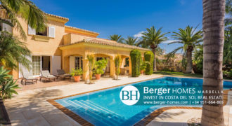 East Marbella – Luxurious Second line Beach Detached Villa with Guest House in the Prestigious Urbanization of Marbesa