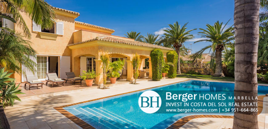 East Marbella – Luxurious Second line Beach Detached Villa with Guest House in the Prestigious Urbanization of Marbesa