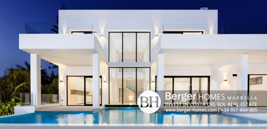 East Marbella – Fabulously Built Modern Villa for sale at Marbesa Beach