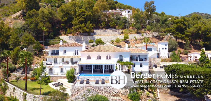 Mijas – Royal Villa for Sale with Panoramic Sea Views of the Mediterranian Sea