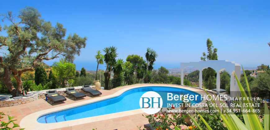 Mijas – Royal Villa for Sale with Panoramic Sea Views of the Mediterranian Sea