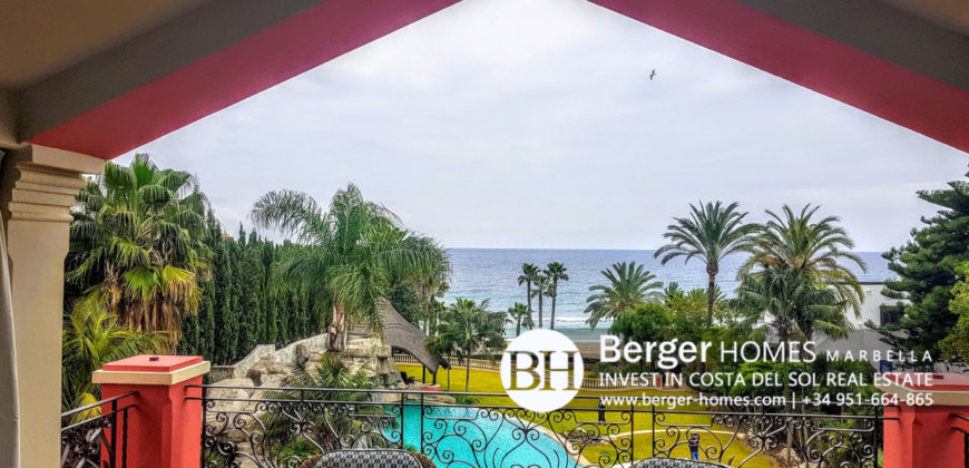 Marbella ****Tremendous Rental Business Investment Opportunity***** 15 Bedroom Majestic front line beach Estate for sale at The Golden Mile