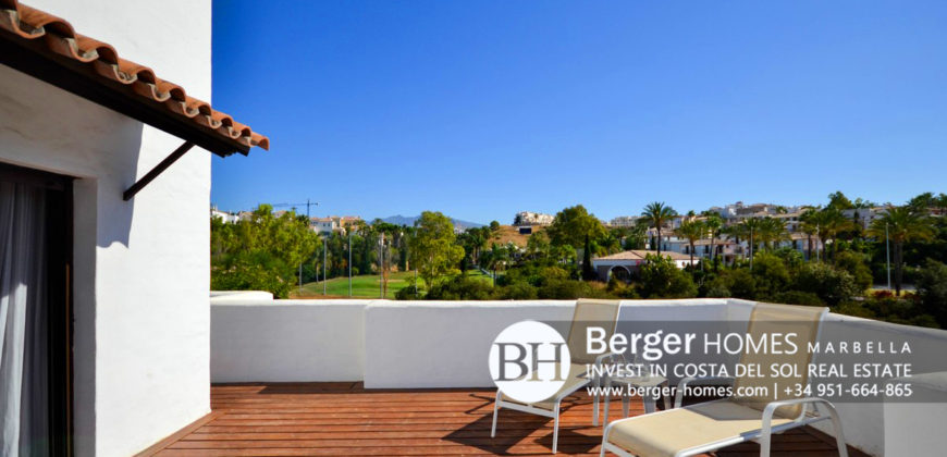 Estepona – Huge 3 bedroom Apartment with Penthouse size Sunny Terrace near the Golf Courses