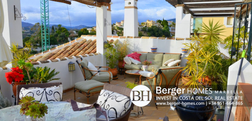 Mijas Golf – 2 Bedroom Townhouse in unique Andalusian Style Development with Majical Views