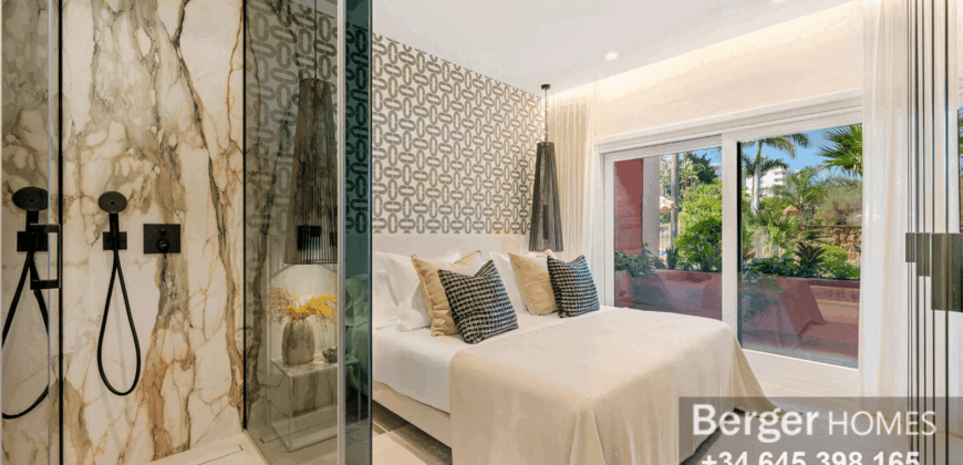 Luxury Ground Floor Apartment in Five Star Beach Front Urbanisation Torre Bermeja Estepona – Ref 1802