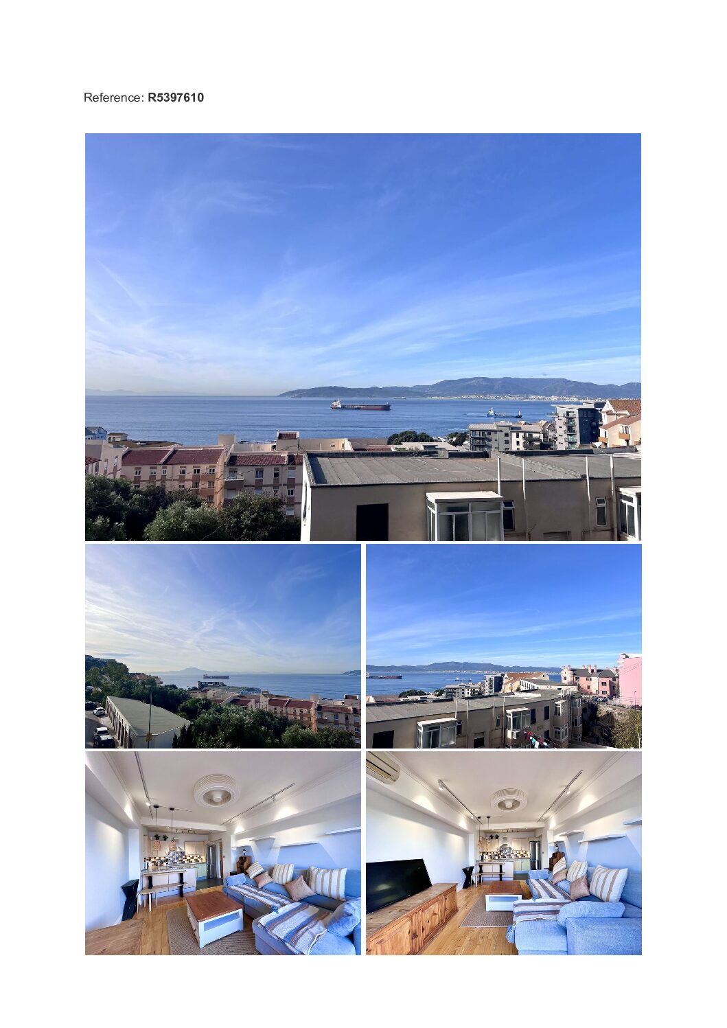 Charming 3-Bedroom Apartment with Stunning Sea Views in Gibraltar South District