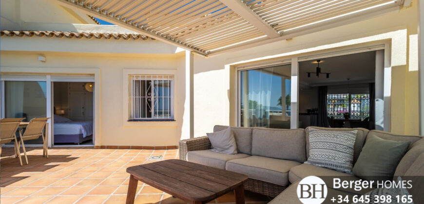 Magnificent 3-bedroom duplex penthouse situated in a prime beachfront Bermuda Beach Estepona
